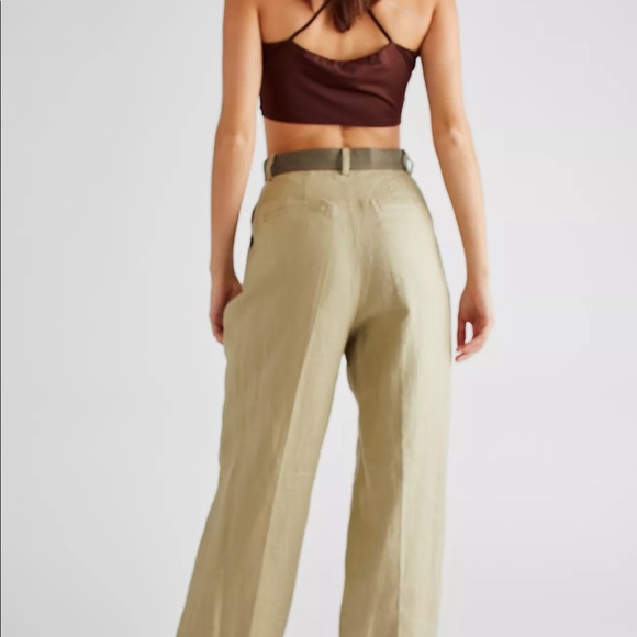 ✨H.P.✨ NWTS F.P. TAILORED LINEN PANTS (10) - Picture 3 of 15